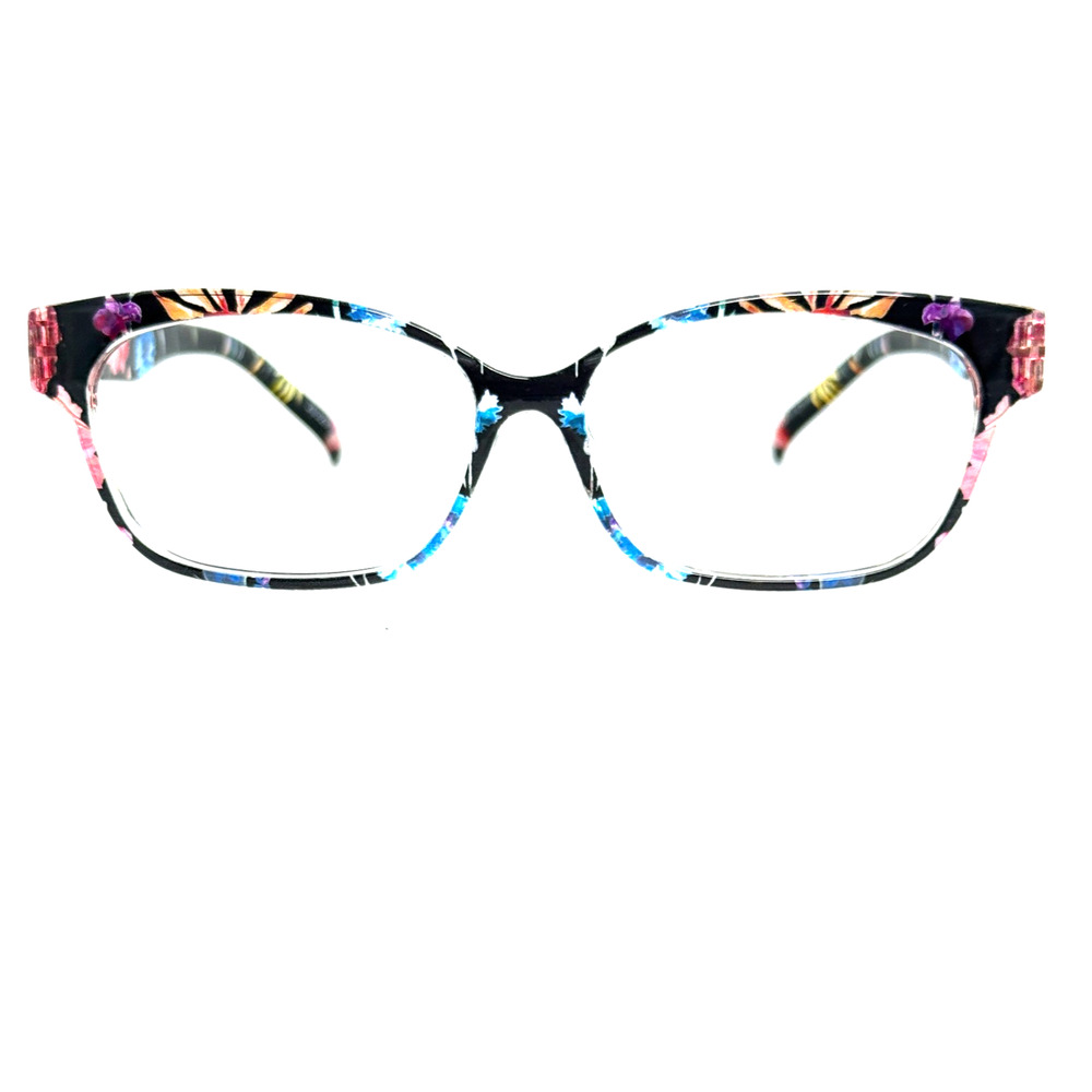 Zenni Eyeglass‎ Readers Frame 2032916 Flowers H19565